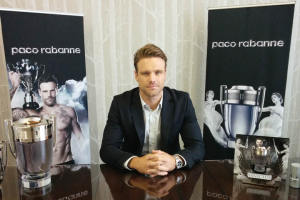 Ex-pro athlete turned model and spokesman, Nick Youngquest, for Paco Rabanne Invictus.