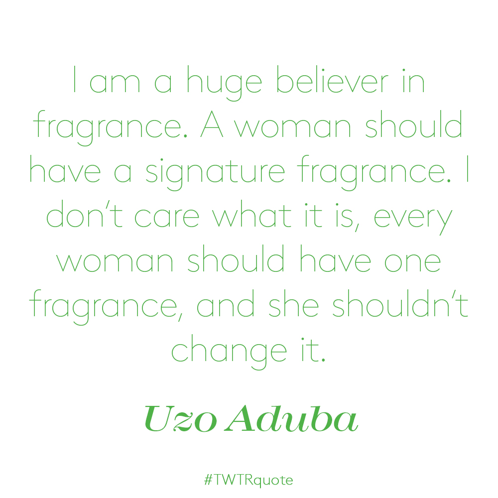 Uzo Aduba: “I am a huge believer in fragrance. A woman should have…