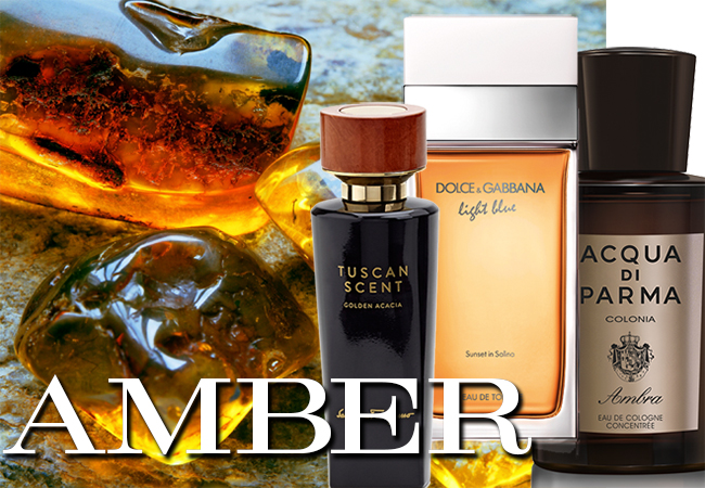 Amber perfume warms the soul